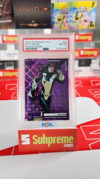 2023 Allegiance AVX Kitty Pryde Purple Cosmic /99 PSA 8