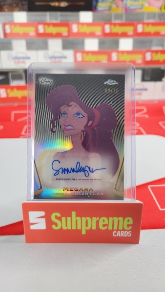 2025 Disney Chrome Megara Black Autograph /10 signed by Susan Egan