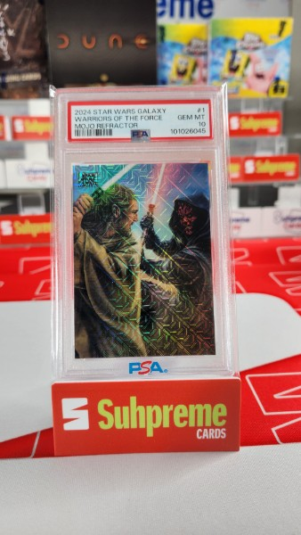 2024 Topps Galaxy Chrome Warriors of the Force Mojo Refractor /50 PSA 10
