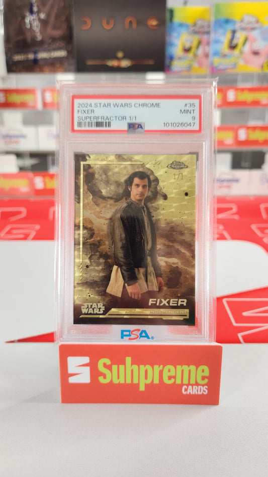 2024 Topps Chrome Fixer Superfractor 1/1 PSA 9